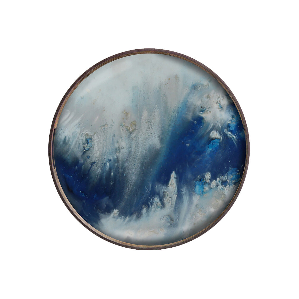 Blue Mist Organic Glass Tray - Small