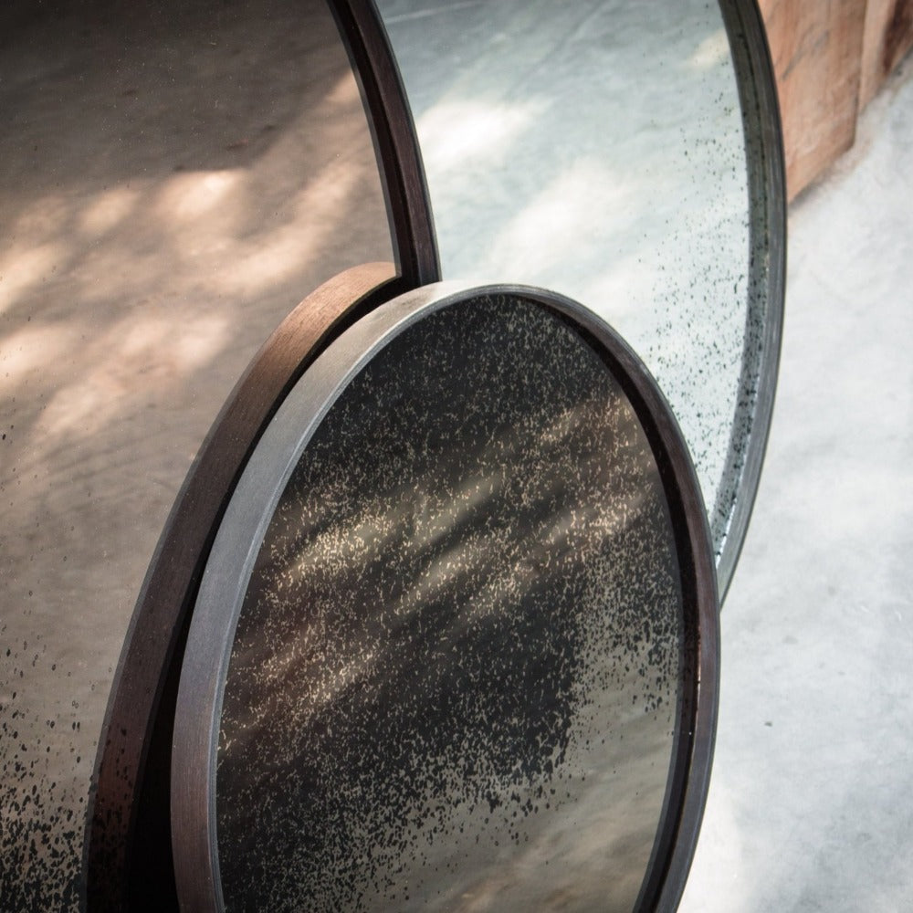 Bronze Wall Mirror - Heavy Aged