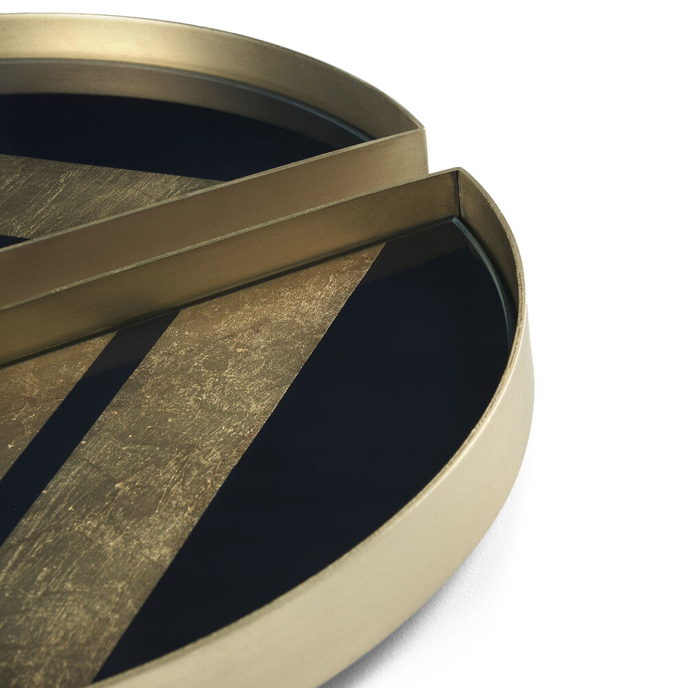 Chevron Glass Valet Tray