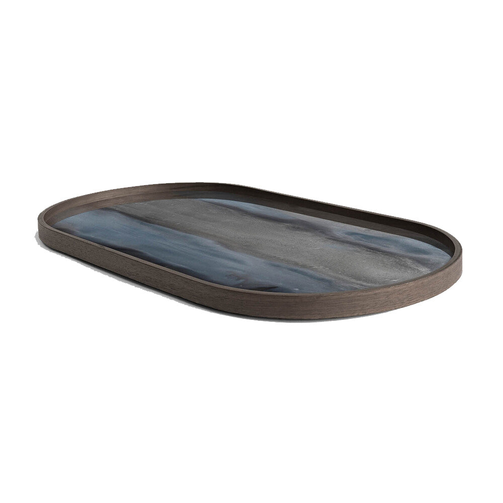 Graphite Organic Glass Tray - Medium