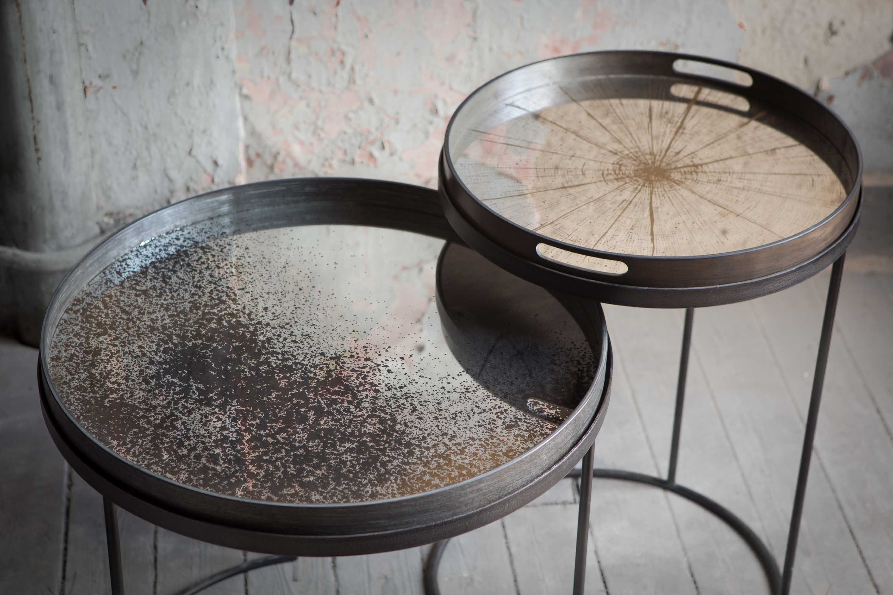 Clear Mirror Tray - Large