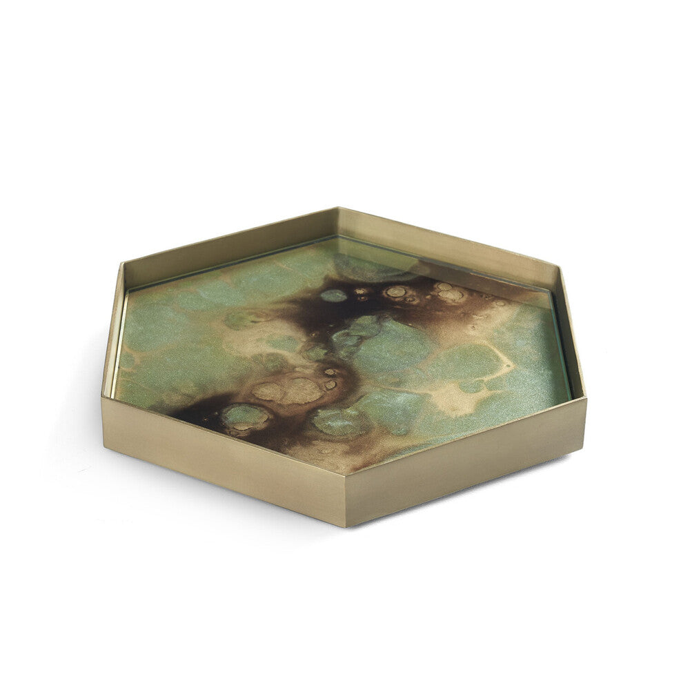 Moss Organic Glass Valet Tray