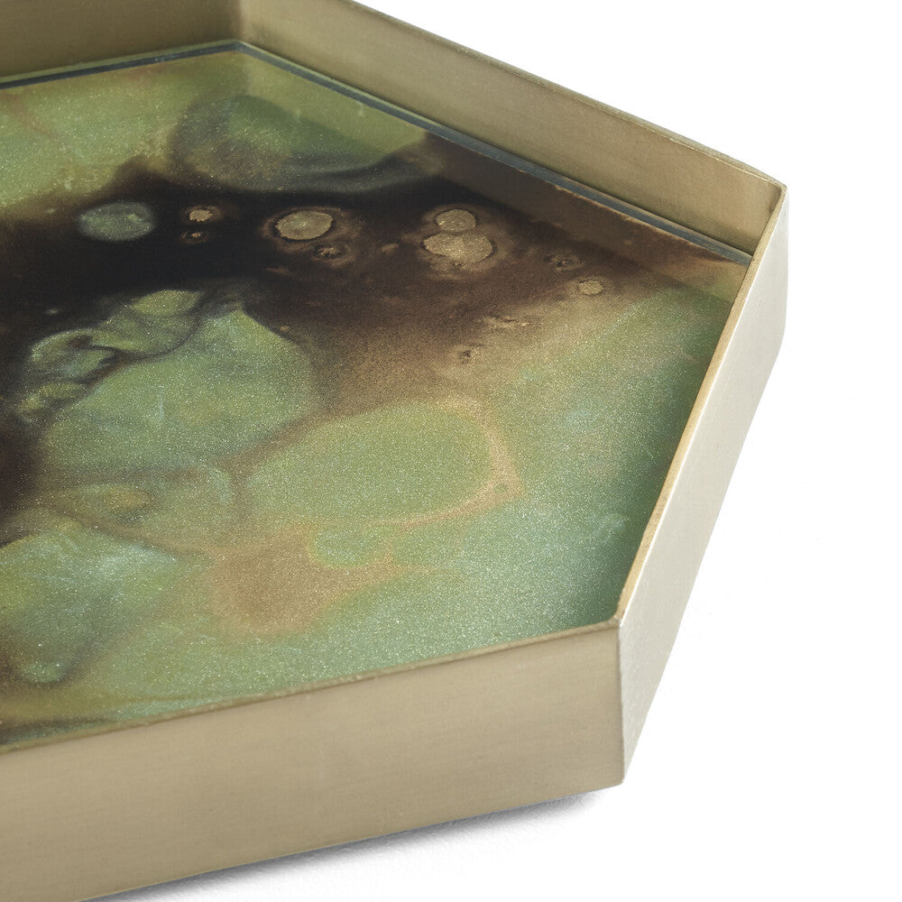 Moss Organic Glass Valet Tray