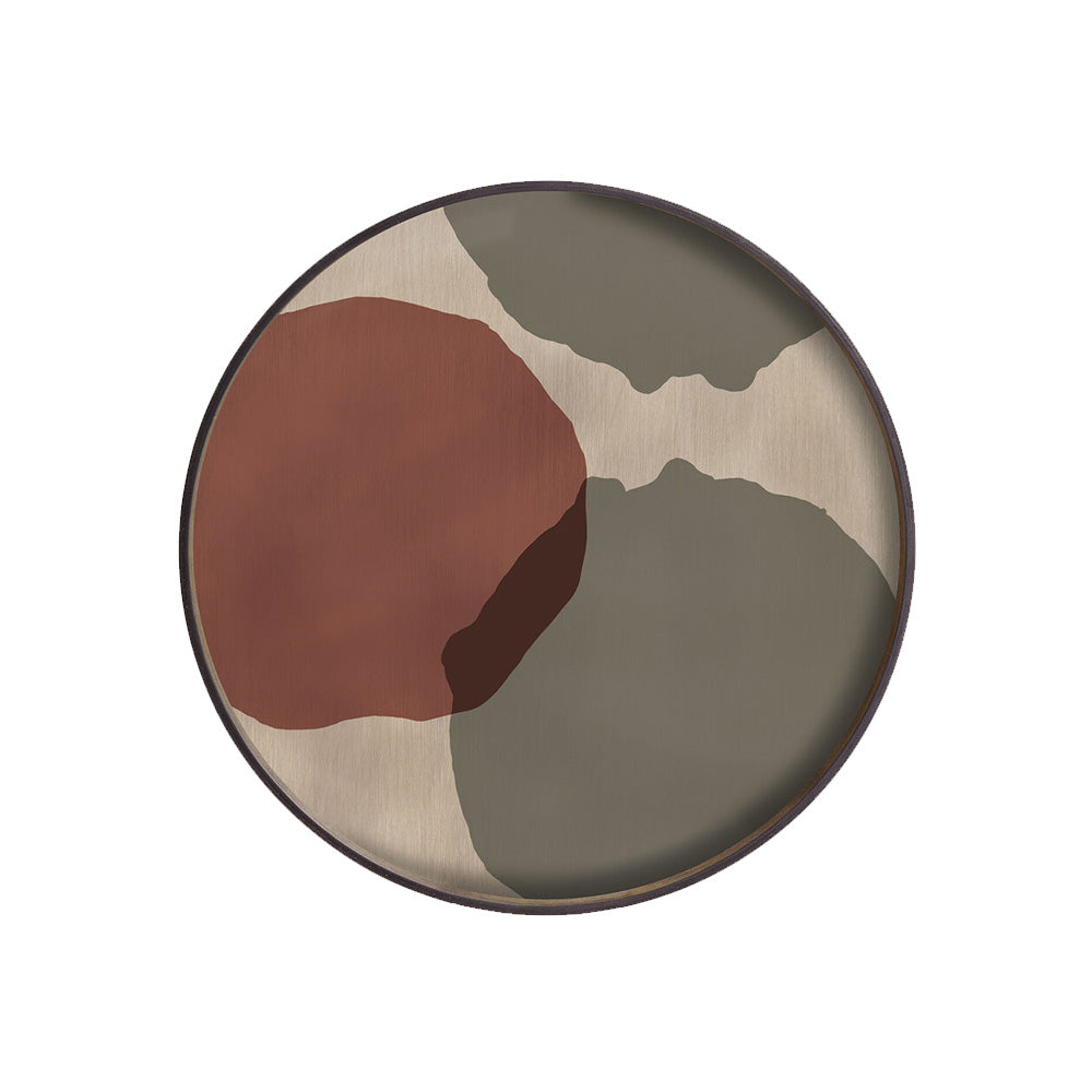 Overlapping Dots Glass Tray - Large