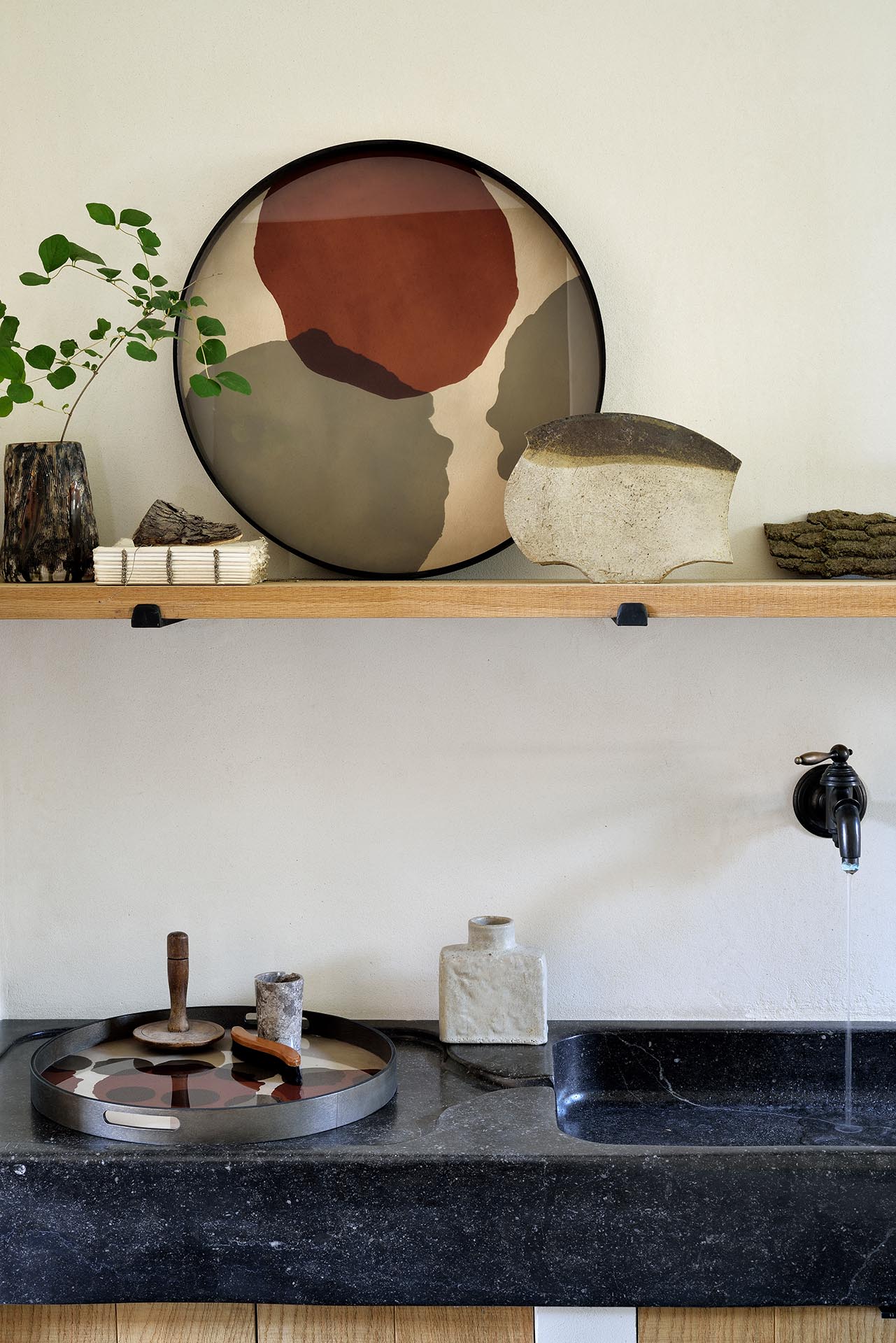 Overlapping Dots Glass Tray - Large