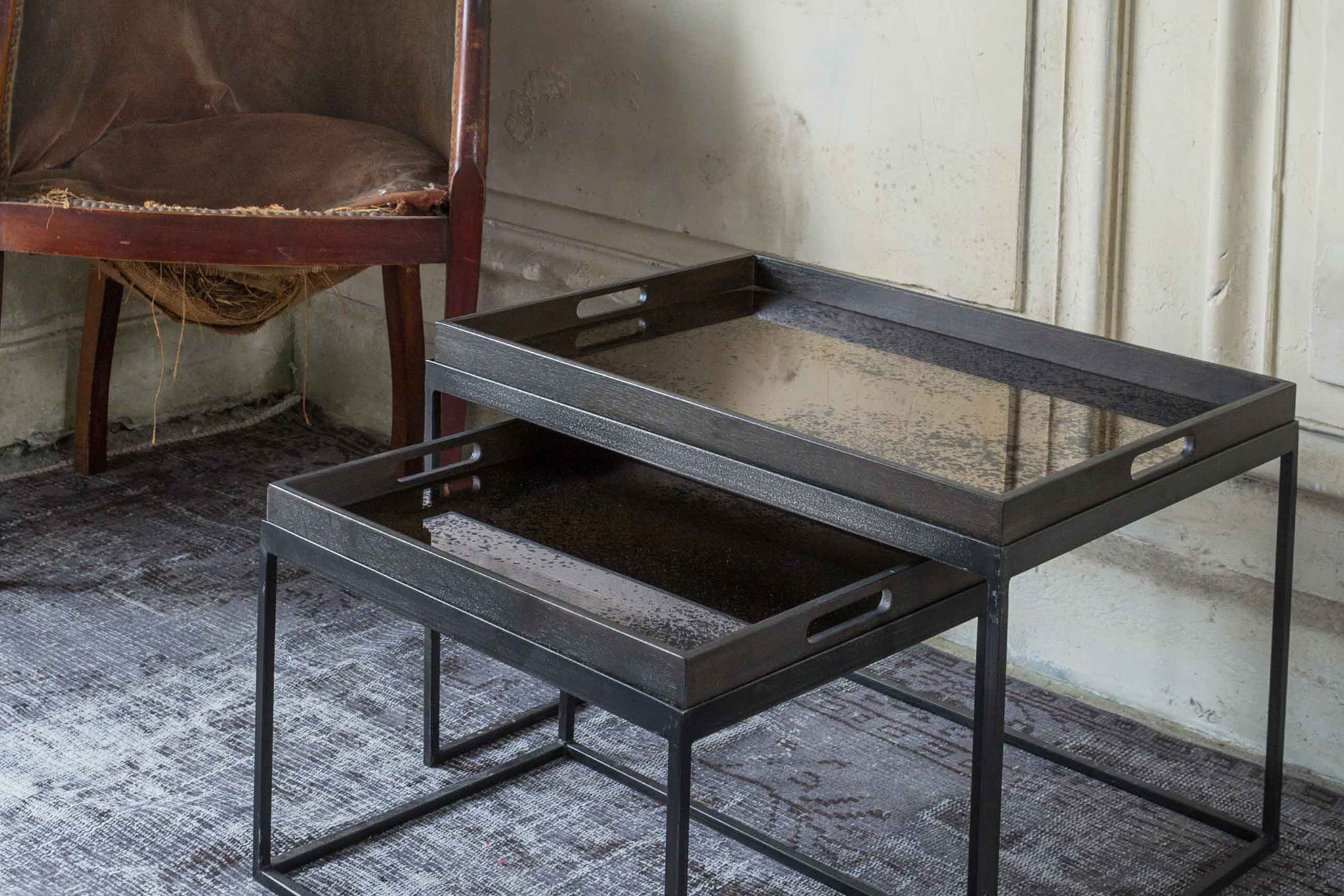 Bronze Mirror Tray - Large