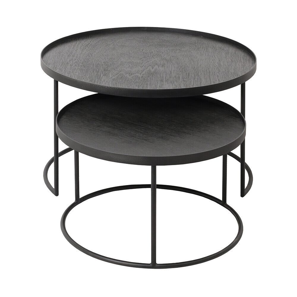 Round Tray Coffee Table Set - S/L
