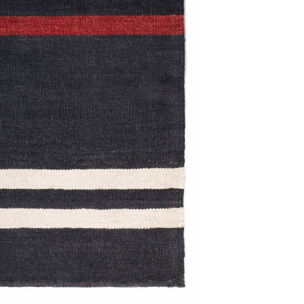 Black Mazandaran Kilim Rug