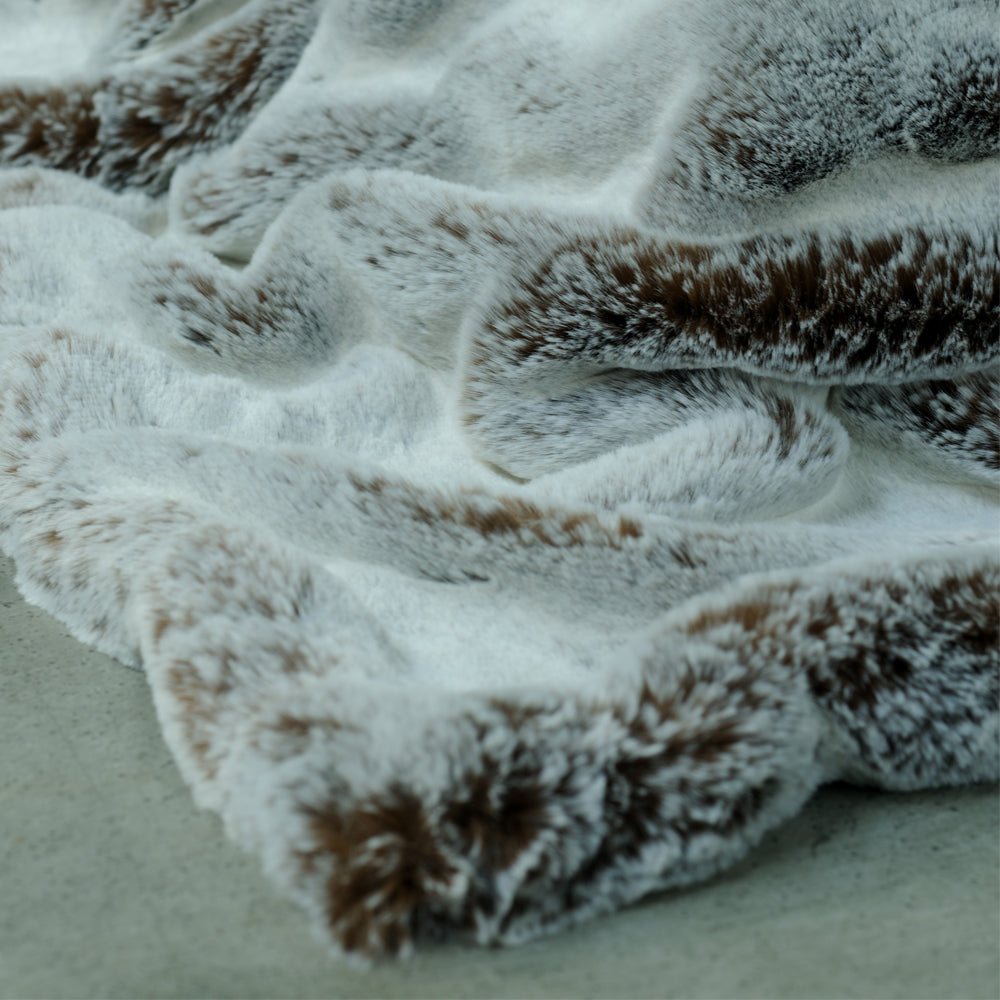 Faux Fur Throw - Chestnut