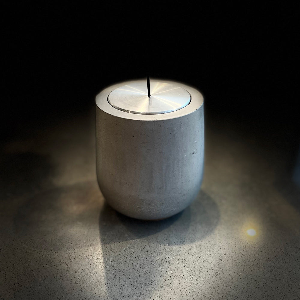 Light Grey Concrete Refillable Scented Candle