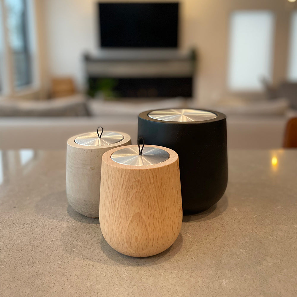 Light Grey Concrete Refillable Scented Candle