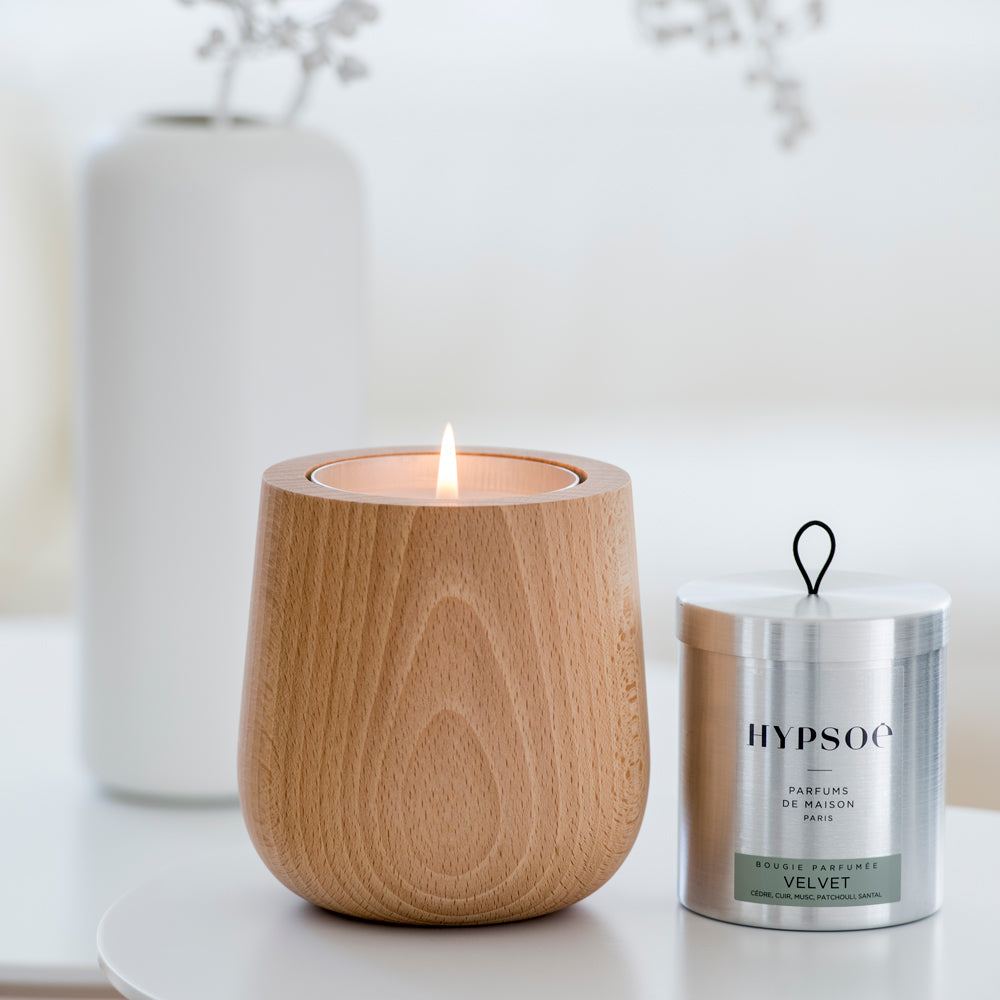 Natural Wooden Refillable Scented Candle