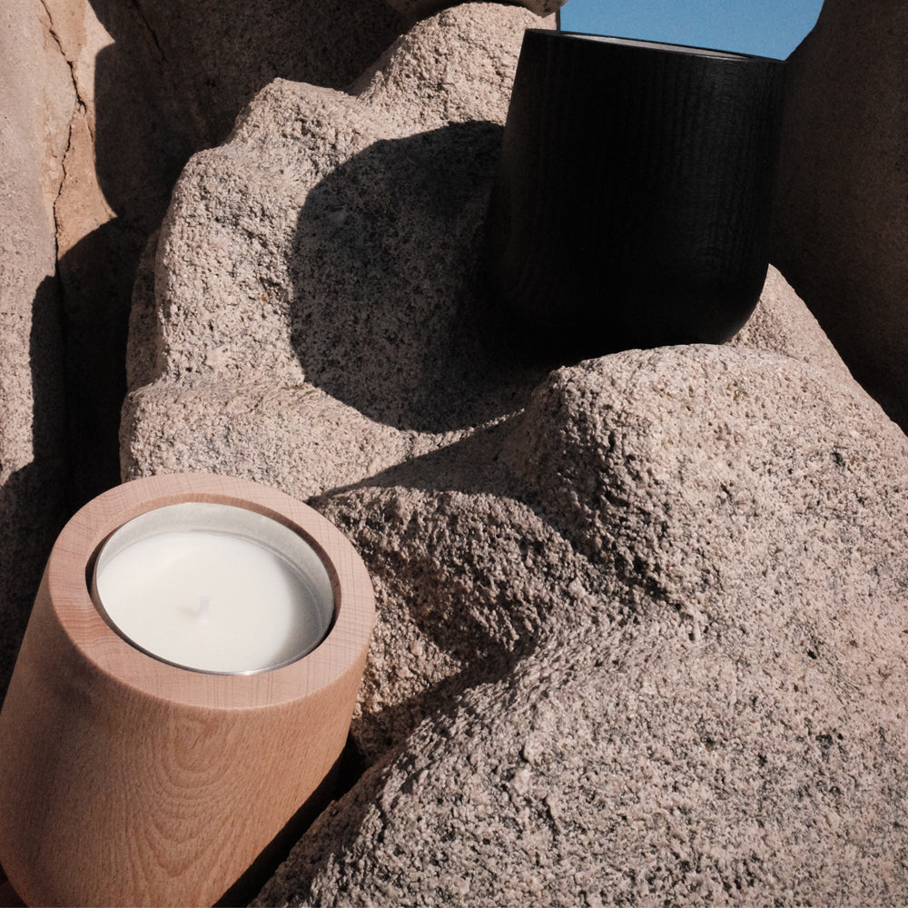 Natural Wooden Refillable Scented Candle