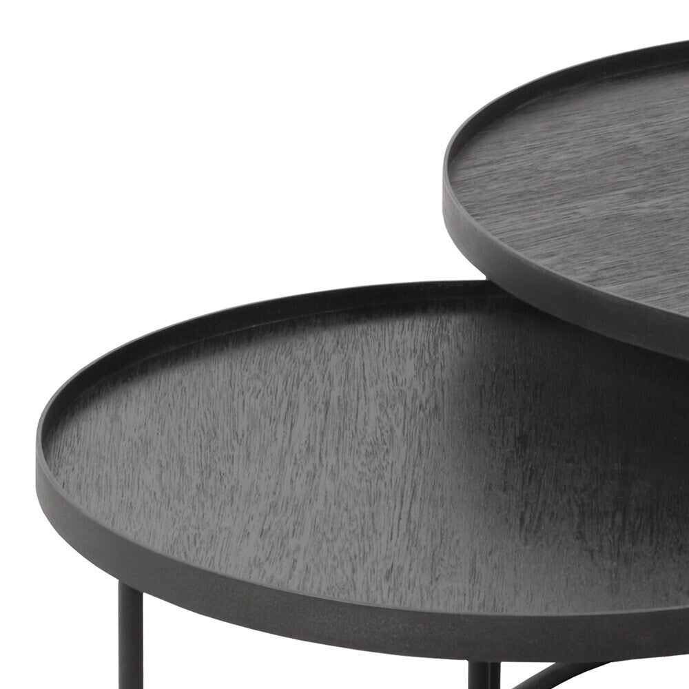Round Tray Coffee Table Set - S/L