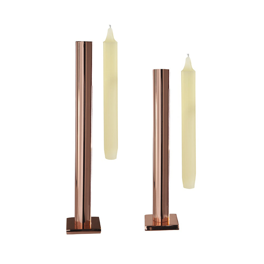 Copper Taper Candlesticks